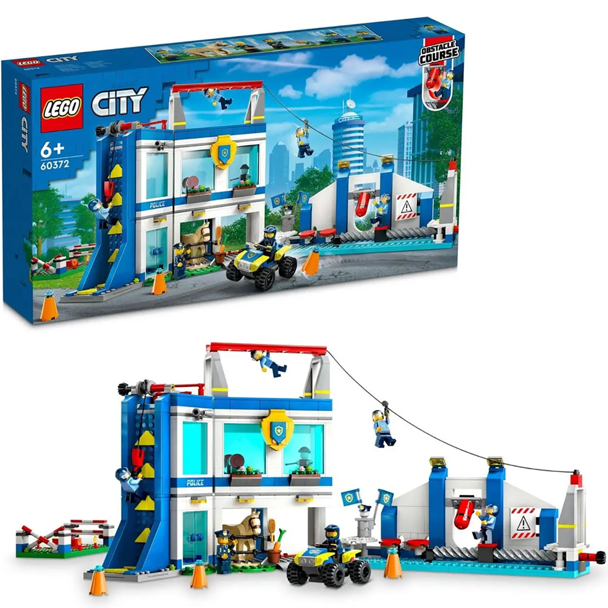 Конструктор LEGO City Полицейская тренировочная академия, 823 детали, 60372 конструктор lego city приключения на внедорожнике 252 детали 60387