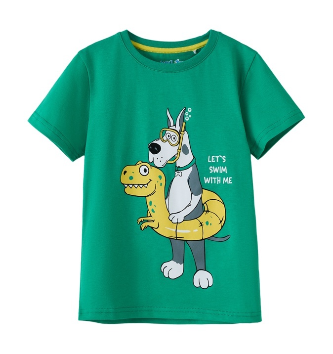 

Футболка детская Kari Kids SS24C65601225, зеленый, 104, SS24C65601225