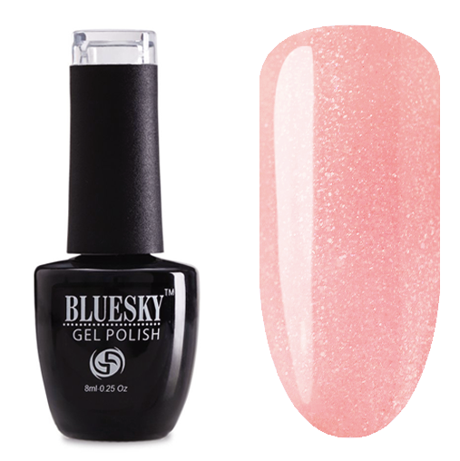 

Гель-лак BlueSky Shimmer крышечка с блестками #034, 8 мл розово-коричневый