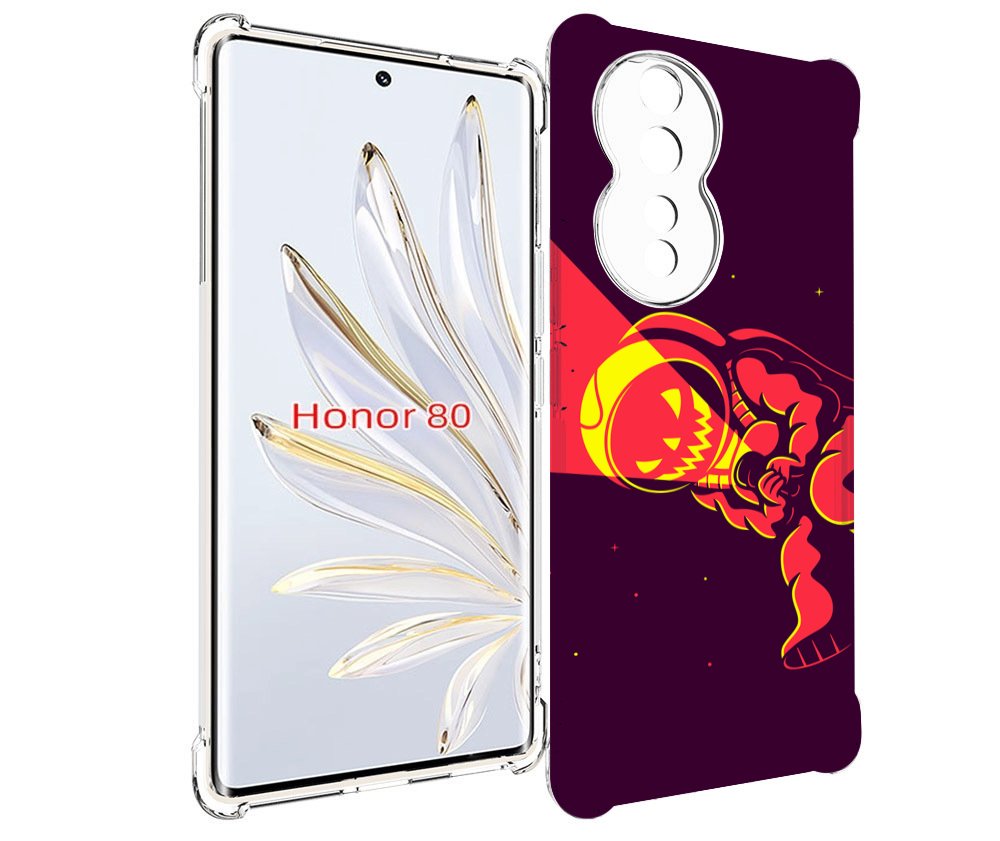 

Чехол MyPads космонавт-в-хеллуин для Honor 80, Прозрачный, Tocco