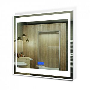 фото Зеркало для ванной комнаты joki magic с подсветкой и музыкальным блоком, 80*80 см