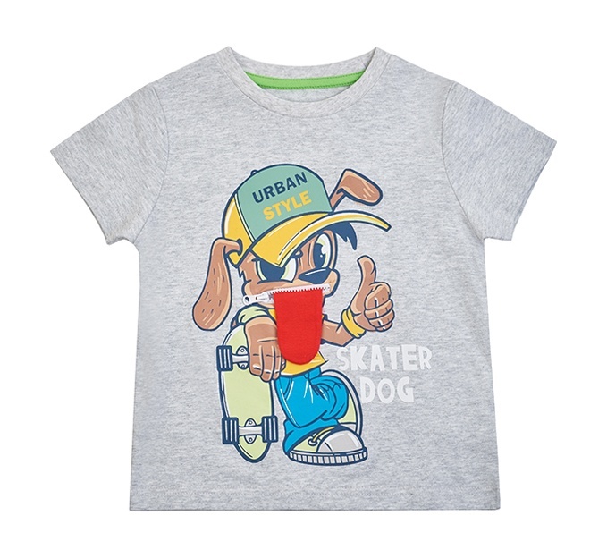 

Футболка детская Kari Kids SS24C60301023, светло-серый, 104, SS24C60301023