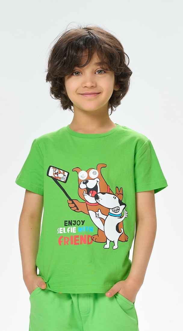 

Футболка детская Kari Kids SS24C60201023, зеленый, 116, SS24C60201023