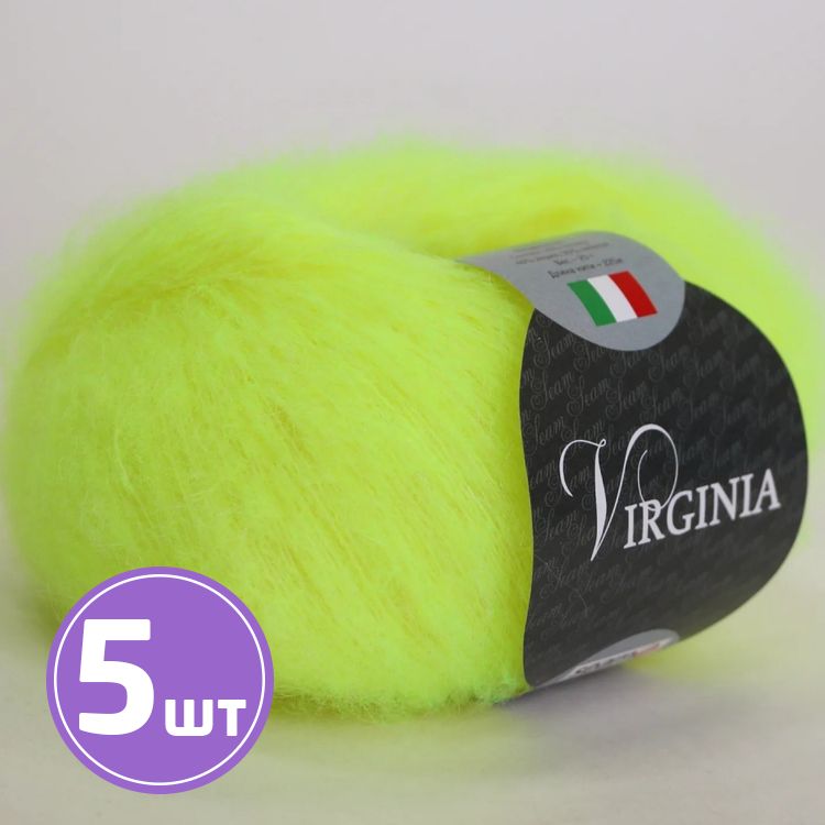 

Пряжа SEAM Virginia 35 флав 5 шт по 25 г, Желтый