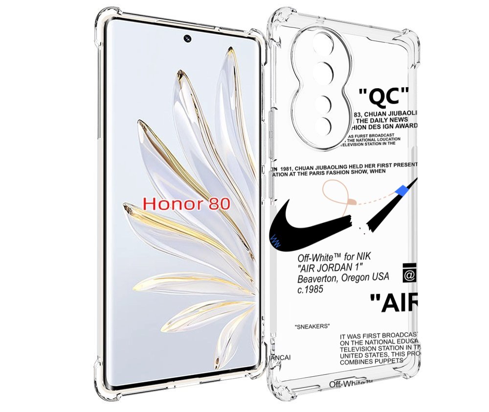 

Чехол MyPads коллаборация-найк для Honor 80, Прозрачный, Tocco