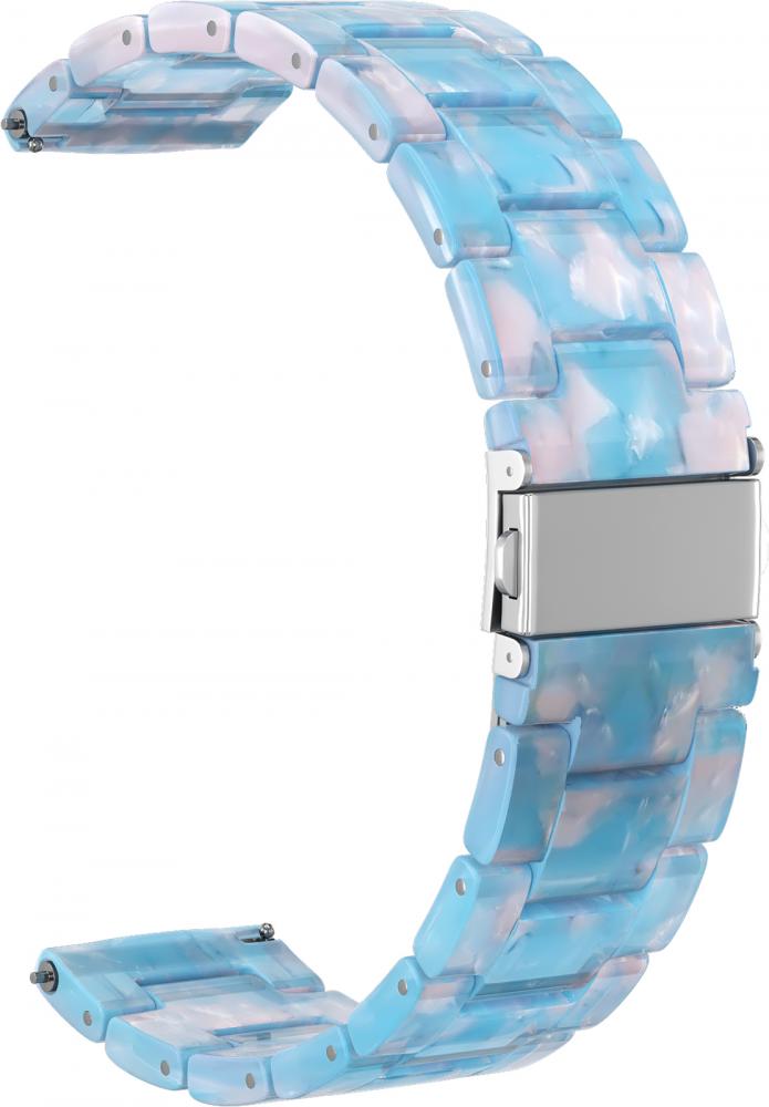 

Ремешок из смолы GSMIN Farl 22 для Ticwatch Pro (Голубо-розовый), Голубой