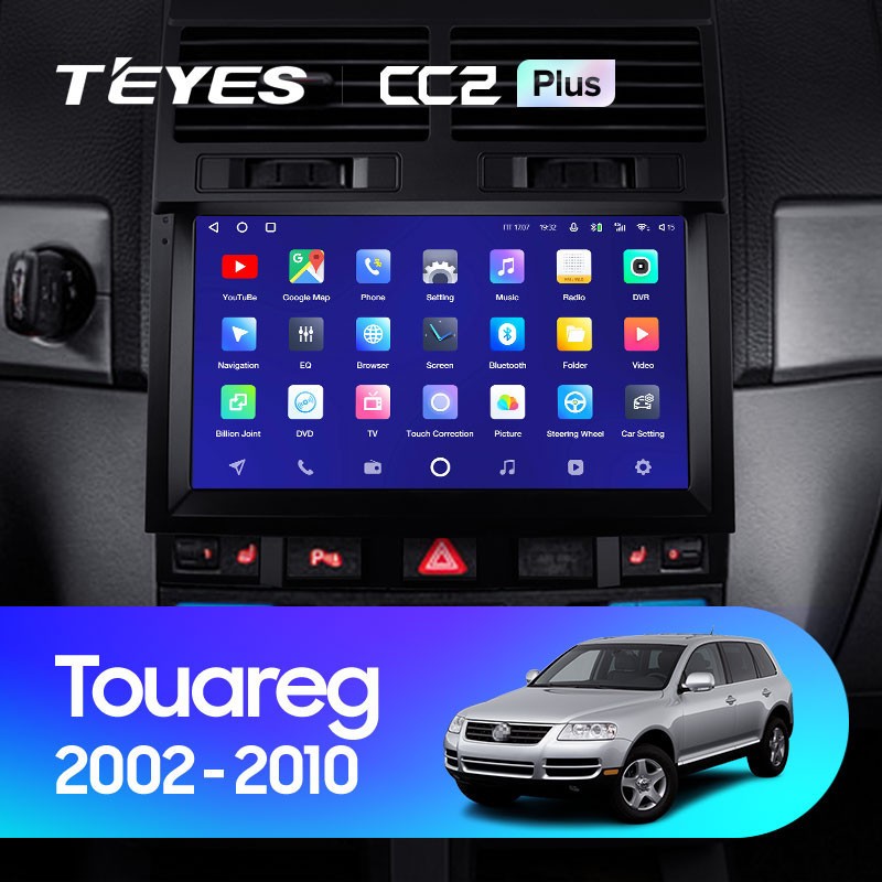 Штатная магнитола Teyes CC2 Plus 6128 Volkswagen Touareg GP 2002-2010 F1 4080000₽