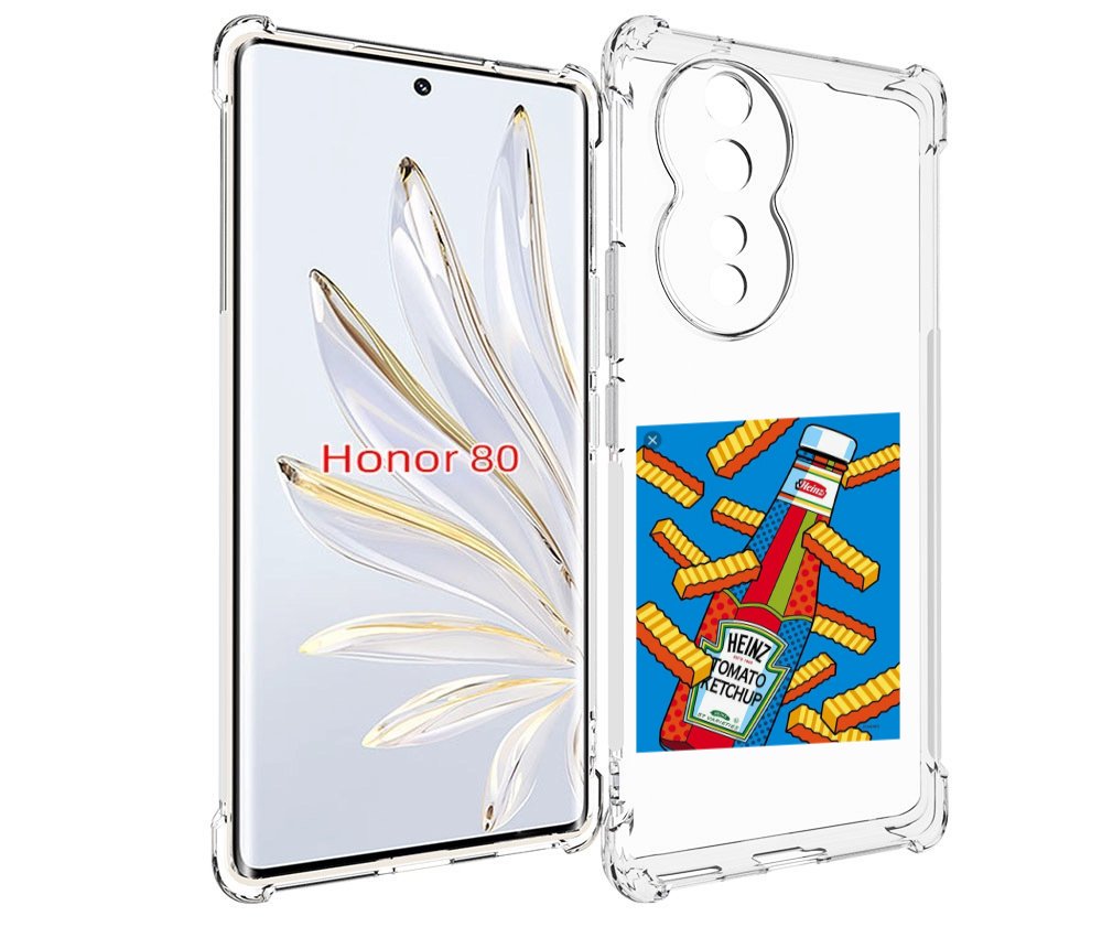 

Чехол MyPads картошка с соусом для Honor 80, Прозрачный, Tocco