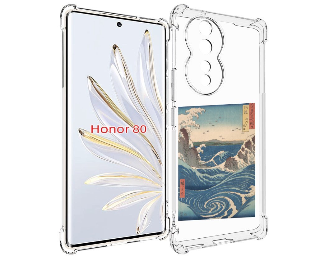 

Чехол MyPads картинка волны водоворот для Honor 80, Прозрачный, Tocco