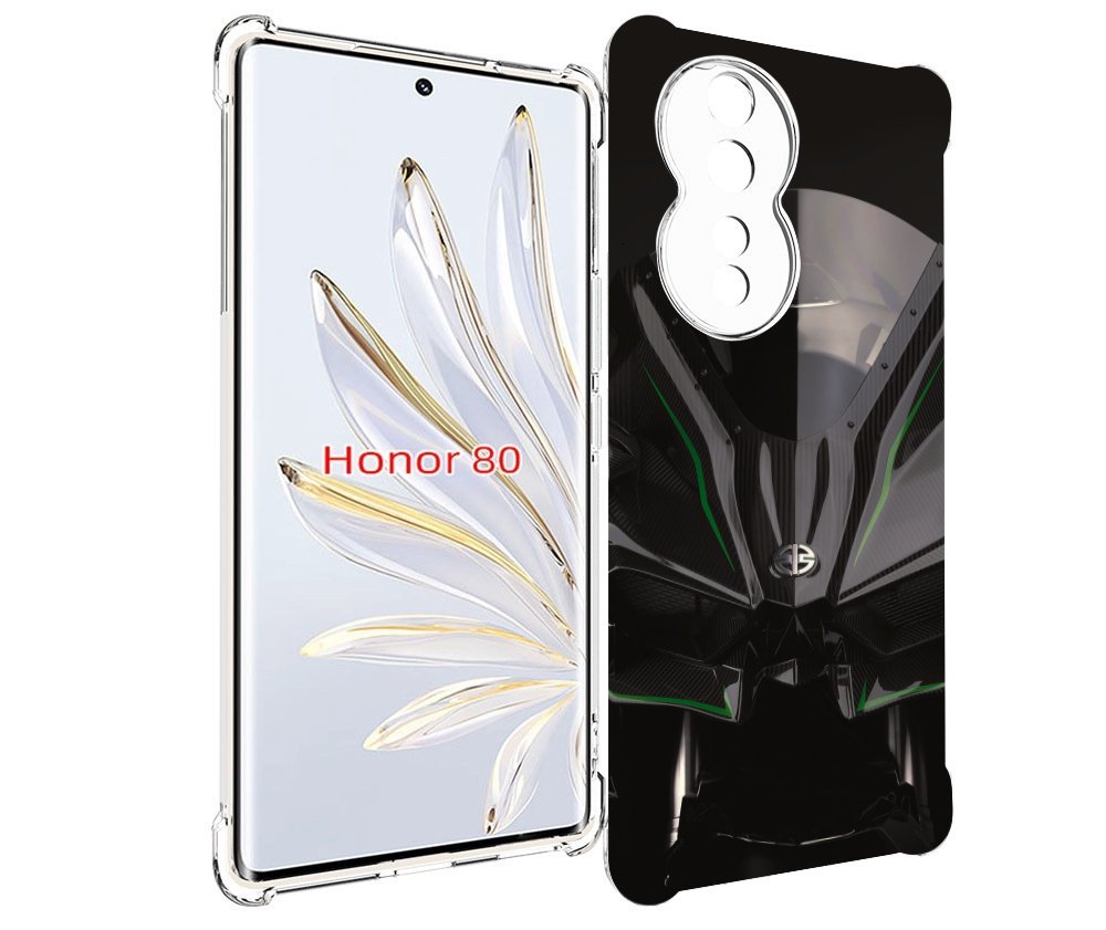 

Чехол MyPads кавасаки мото для Honor 80, Прозрачный, Tocco