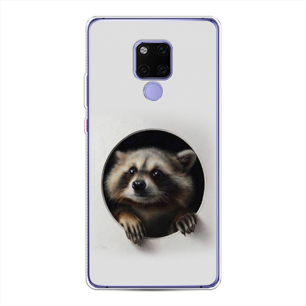 

Чехол Awog на Huawei Mate 20X "Любопытный енот", Коричневый;черный;белый, 66950-1