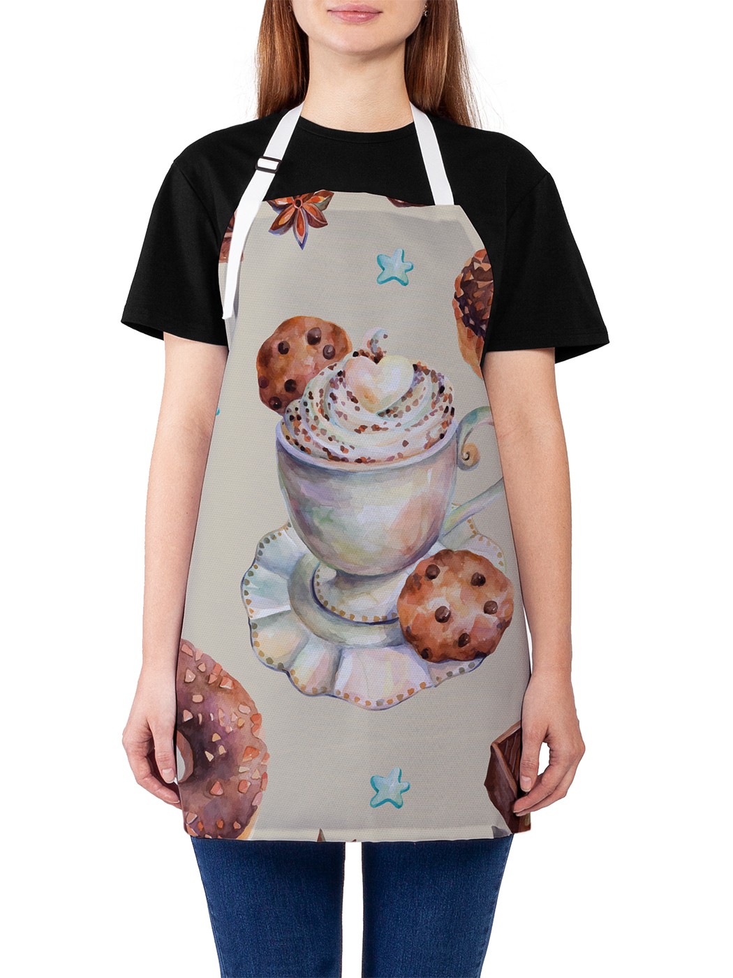 

Фартук женский JoyArty для готовки "Сладкая мечта", универсальный размер