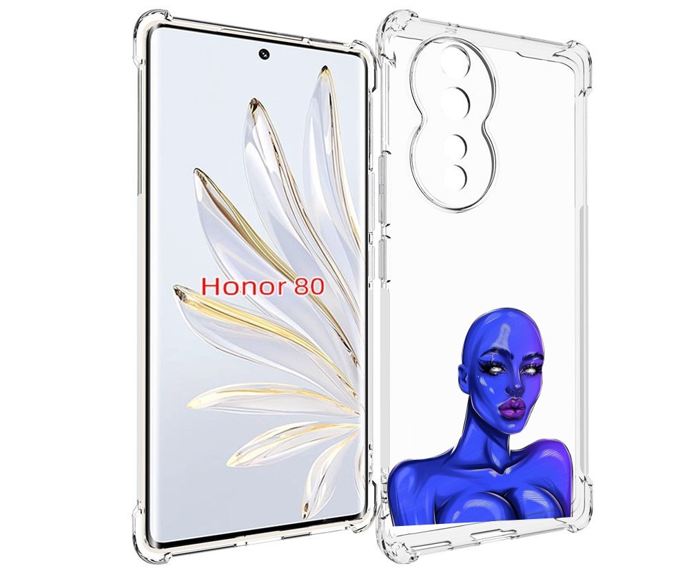 

Чехол MyPads инопланетянка для Honor 80, Прозрачный, Tocco