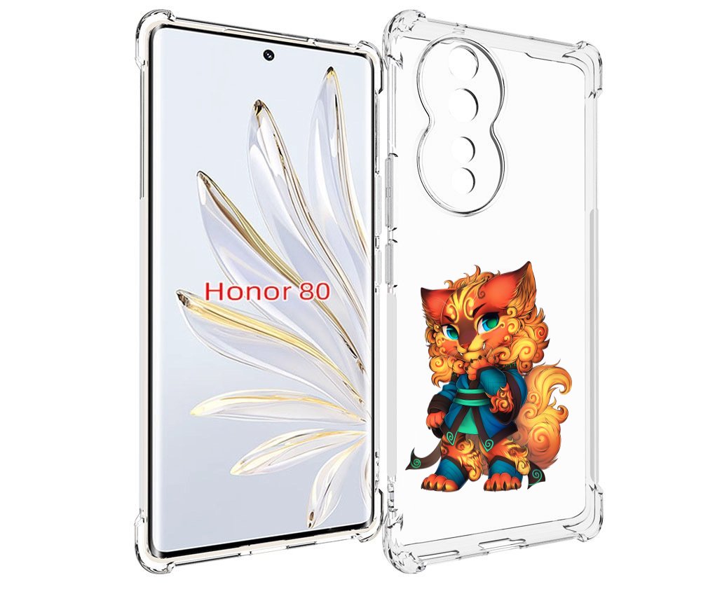 

Чехол MyPads золотой-кот для Honor 80, Прозрачный, Tocco