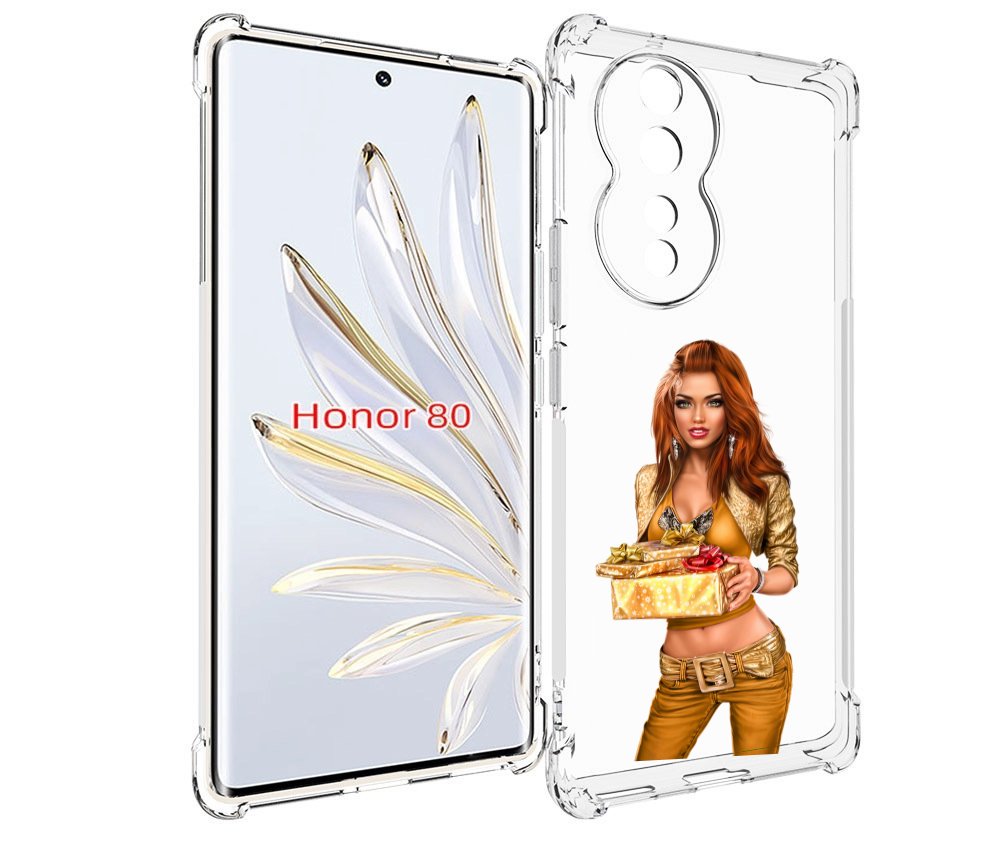 

Чехол MyPads золотая-девочка-с-подарком женский для Honor 80, Прозрачный, Tocco