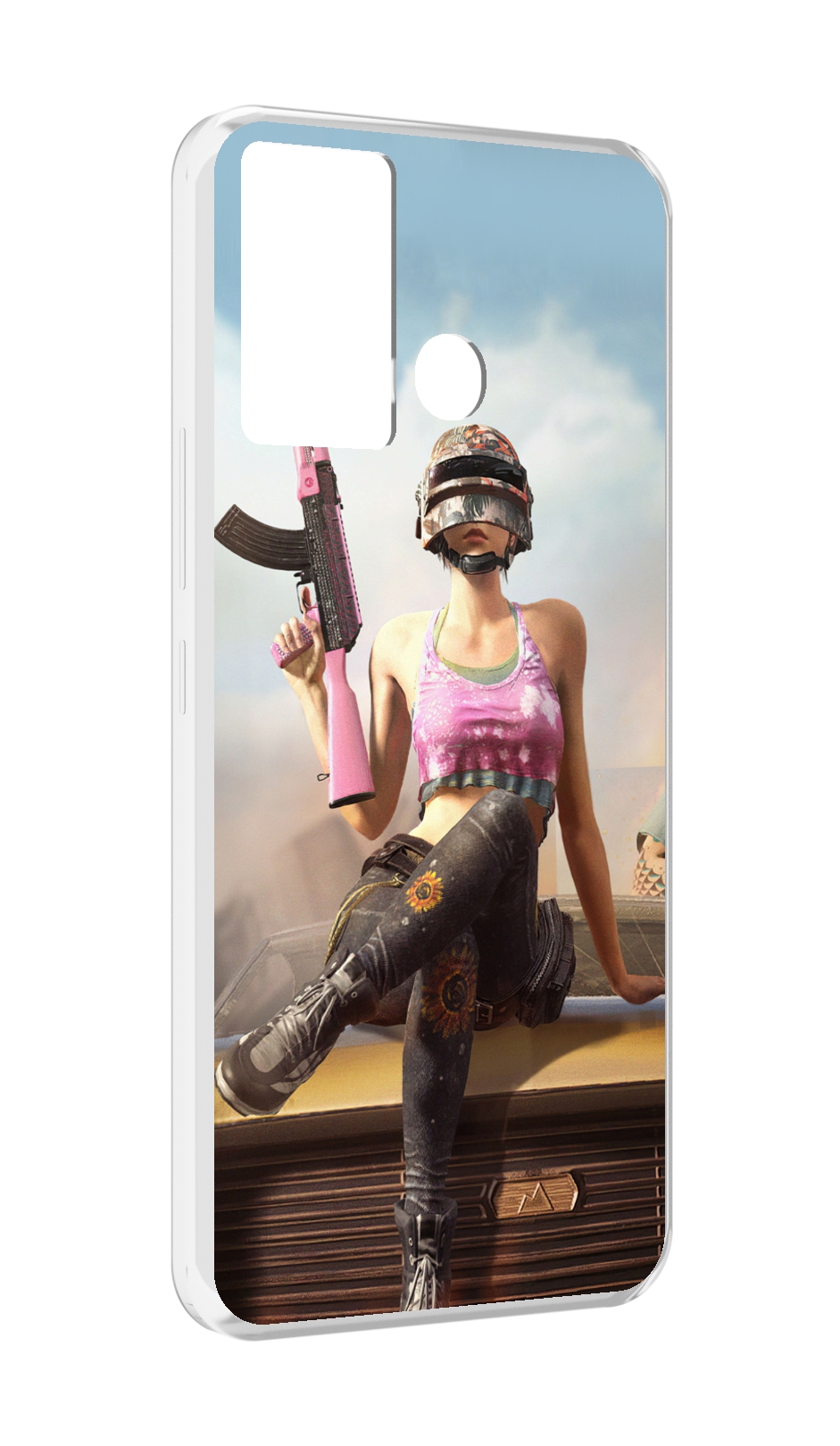 

Чехол MyPads девушка из PUBG для Infinix Hot 12 Play, Прозрачный, Tocco