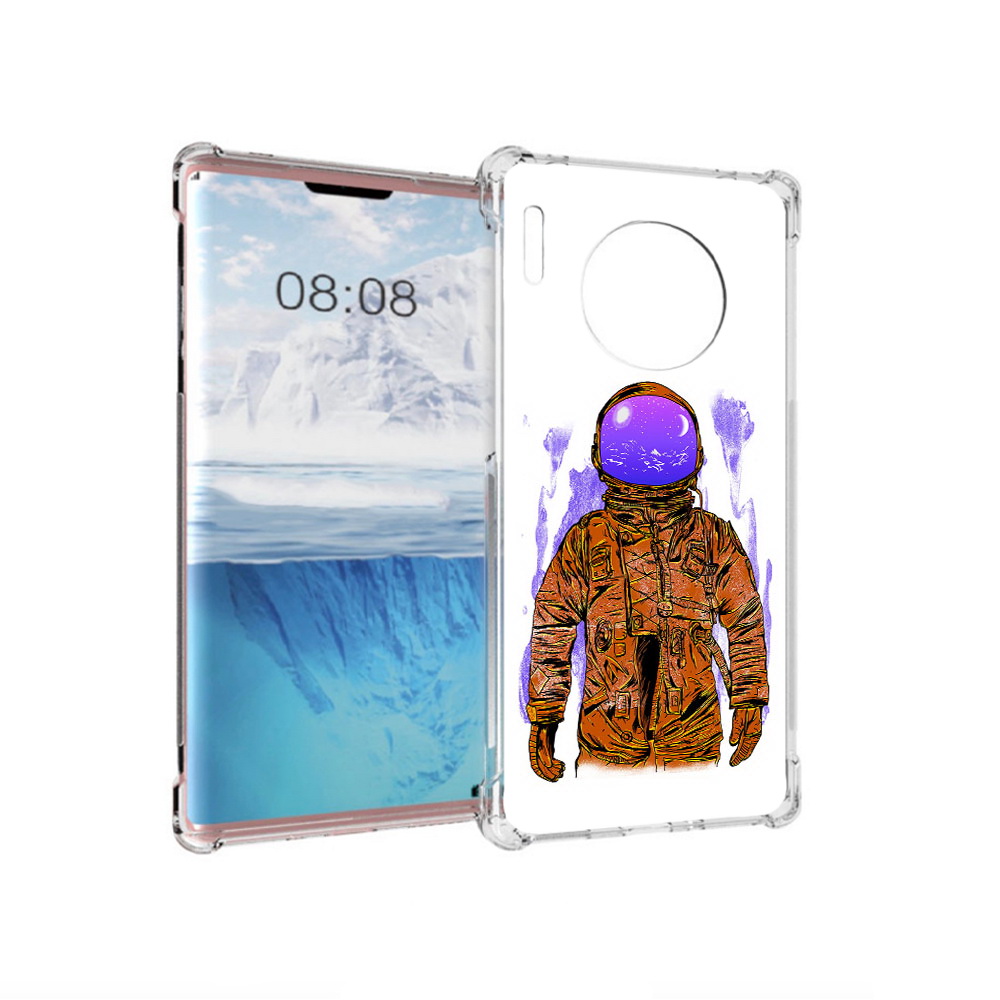 Чехол MyPads Tocco для Huawei Mate 30 Pro нарисованный мужчина в скафандре