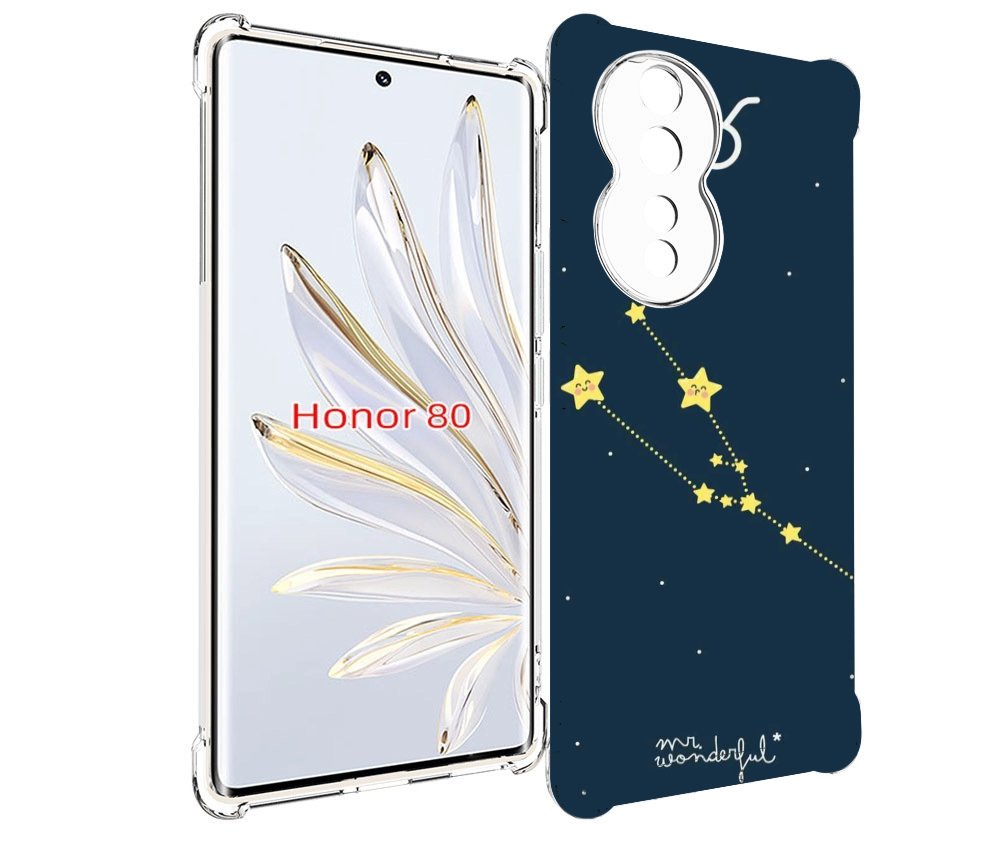 

Чехол MyPads знак-зодиака-телец-4 для Honor 80, Прозрачный, Tocco