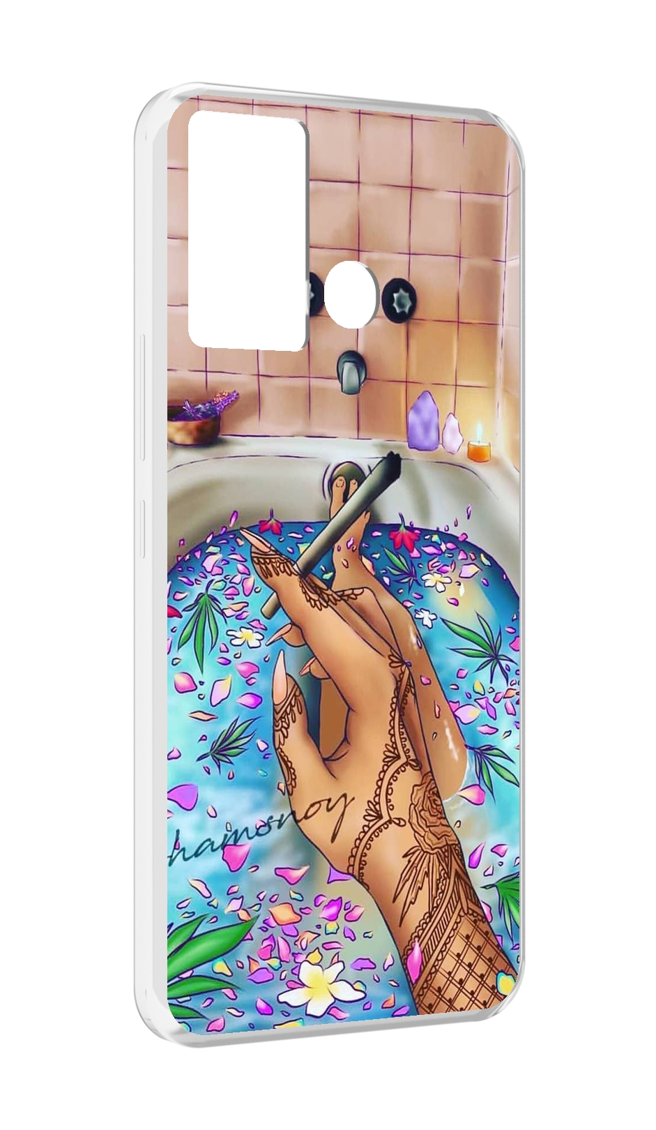 

Чехол MyPads девушка в ванне женский для Infinix Hot 12 Play, Прозрачный, Tocco