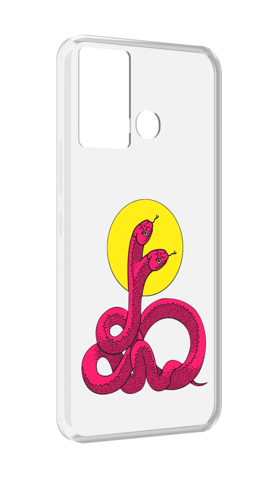 

Чехол MyPads двухголовая-змея для Infinix Hot 12 Play, Прозрачный, Tocco