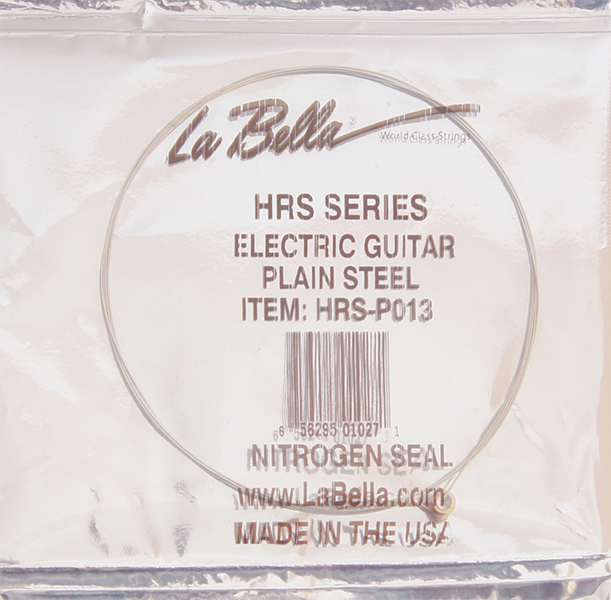 

Отдельная струна для электрогитары, сталь, 013, La Bella HRS-P013