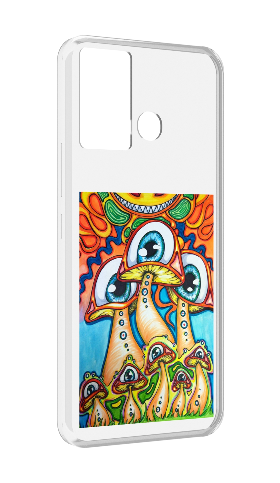 

Чехол MyPads грибы с глазами для Infinix Hot 12 Play, Прозрачный, Tocco