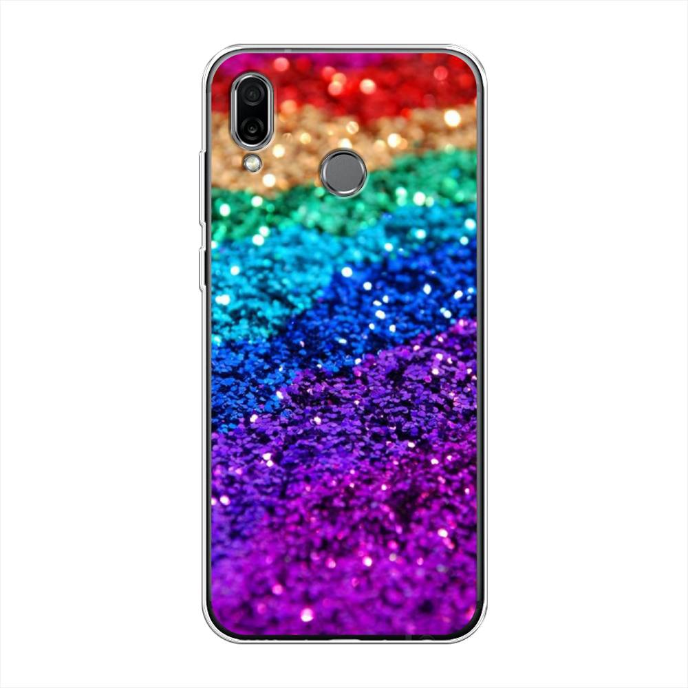 

Чехол Awog на Huawei Honor Play "Блестящая радуга рисунок", Разноцветный, 66250-3