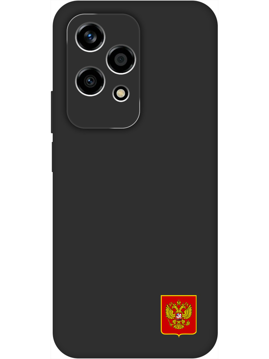 

Силиконовый чехол на Honor 200 lite с принтом "Герб России" матовый черный, 783979081