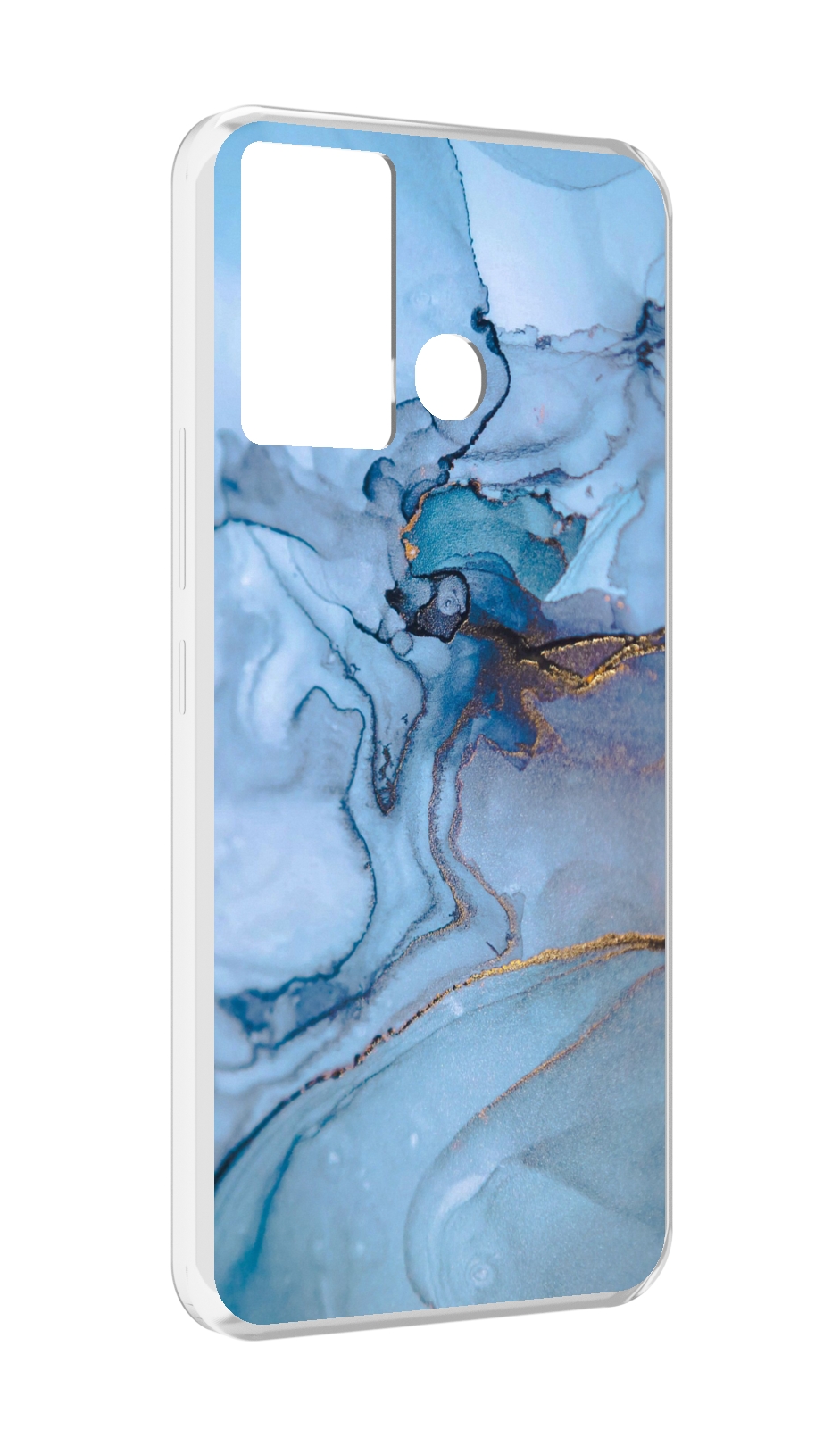 

Чехол MyPads голубой мрамор для Infinix Hot 12 Play, Прозрачный, Tocco