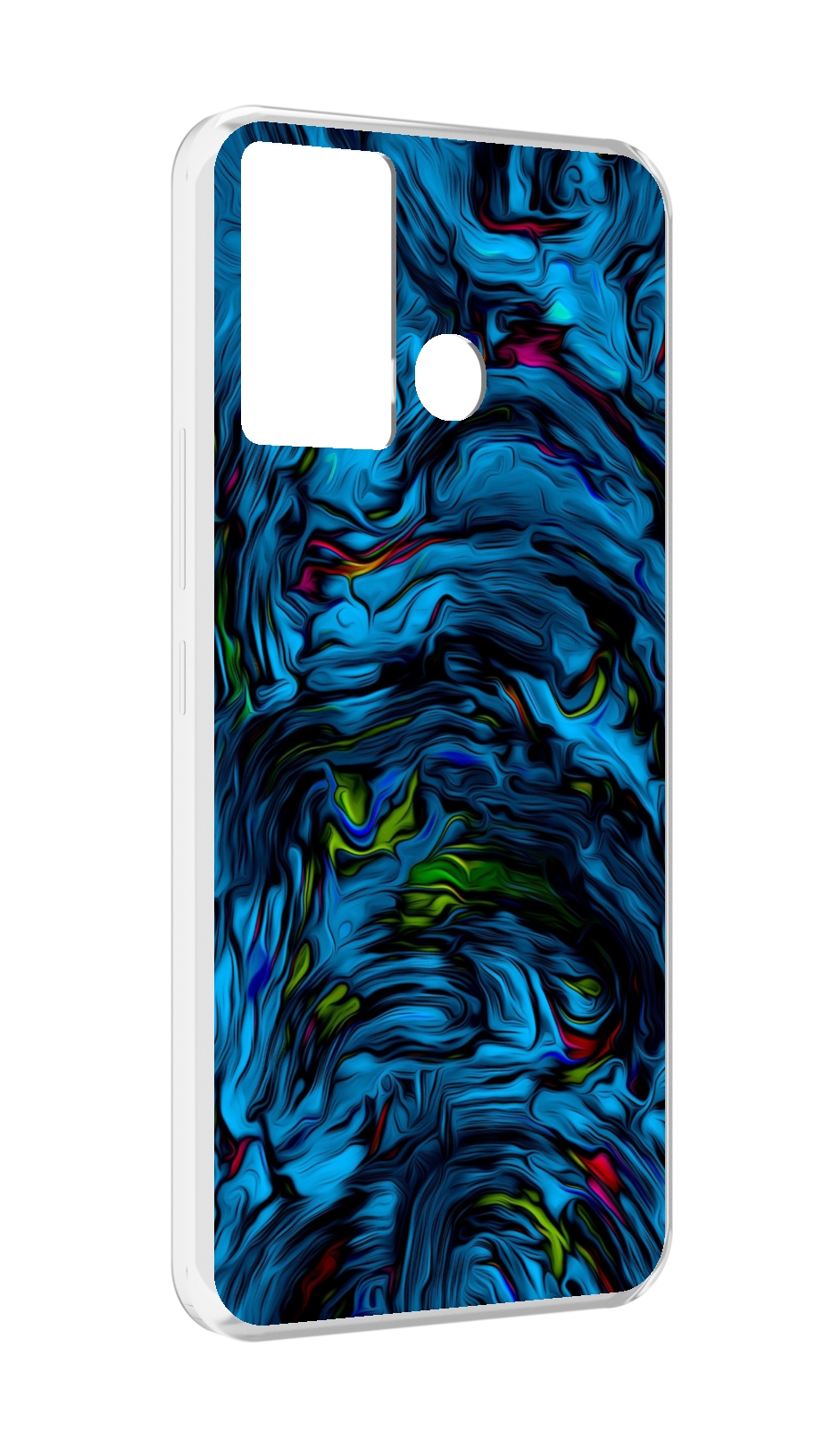 

Чехол MyPads голубая краска в темноте для Infinix Hot 12 Play, Прозрачный, Tocco