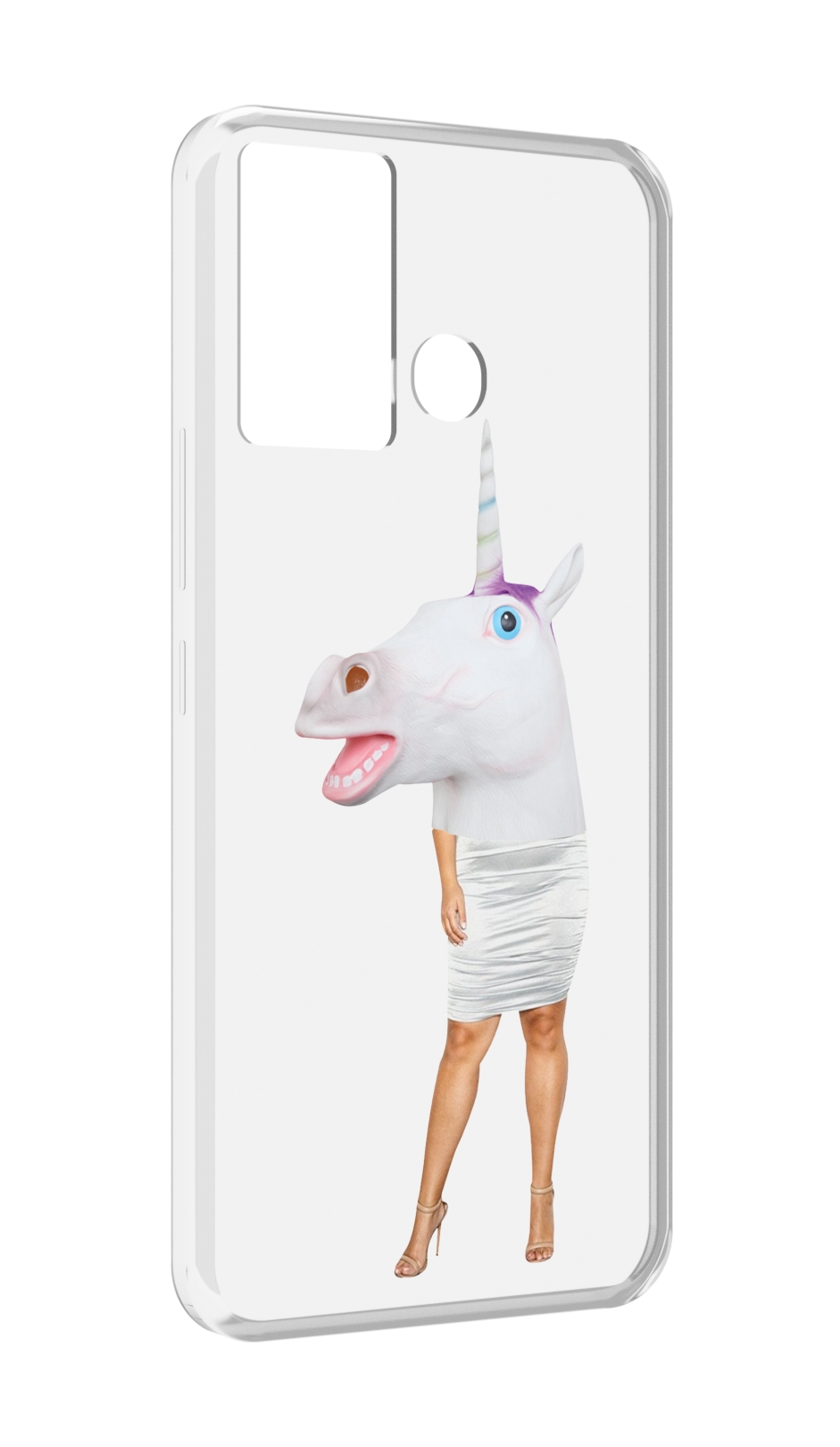 

Чехол MyPads голова-единорога для Infinix Hot 12 Play, Прозрачный, Tocco