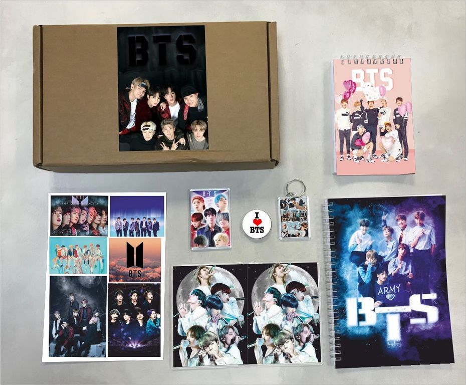 

Бокс с подарком BTS - 2, 50411585, 7 подарков, Бежевый