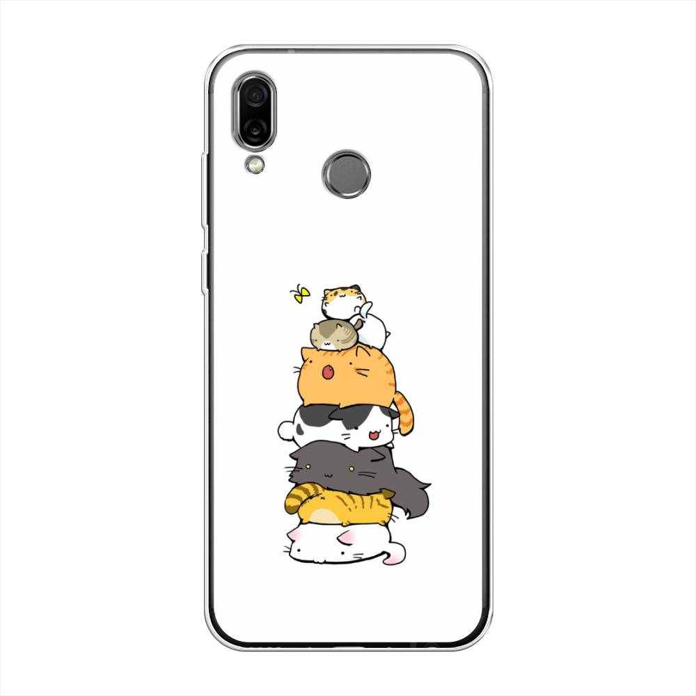 

Чехол Awog на Honor Play "Бутерброд из котиков", Разноцветный, 66250-10