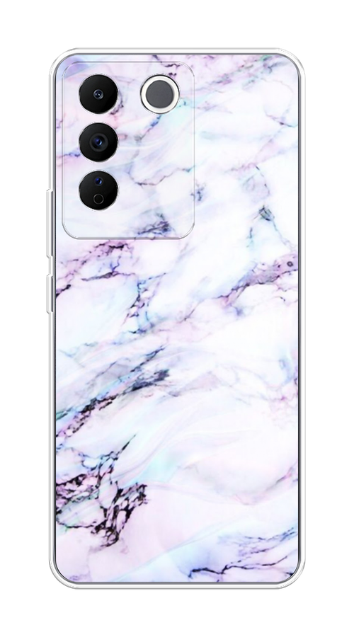 

Чехол на Vivo V27e "Радужный мрамор", Серый;фиолетовый, 268350-3