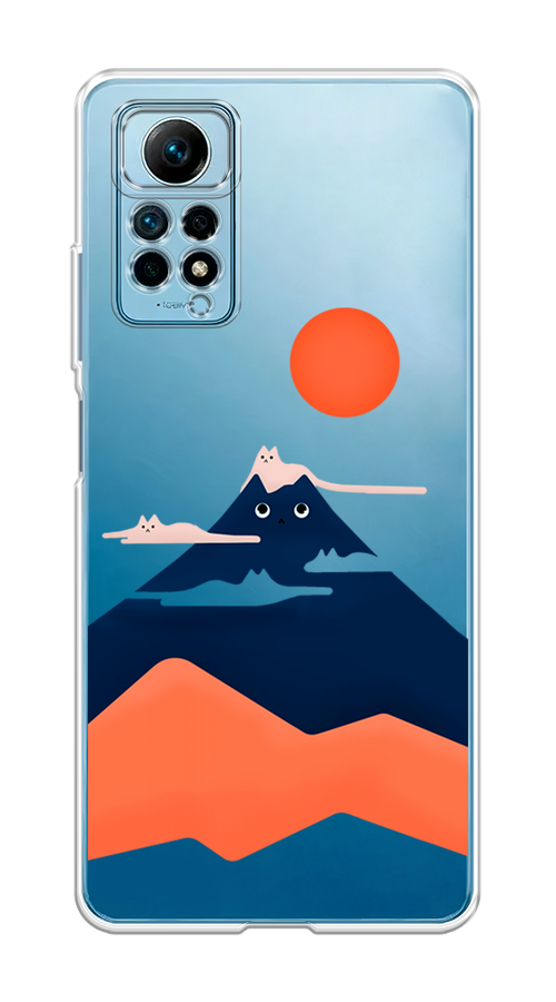 

Чехол на Redmi Note 12 Pro 4G "Кот-гора", Черный;оранжевый, 319050-4