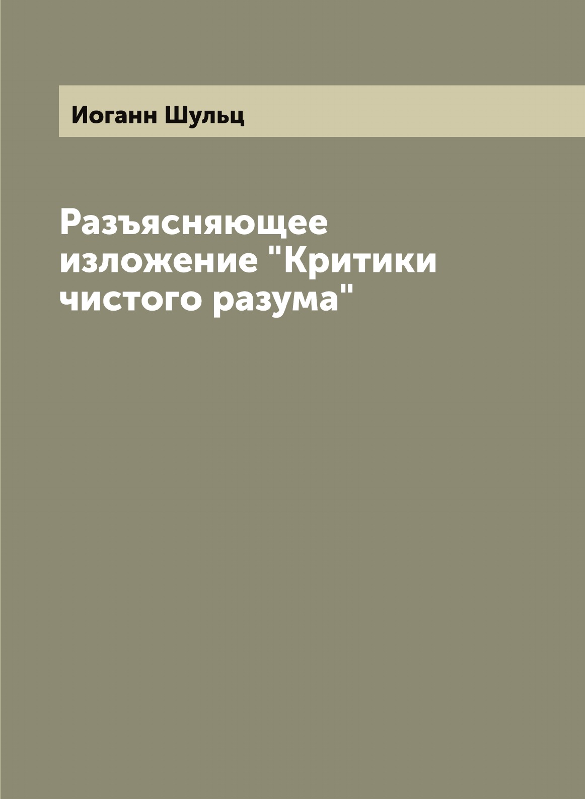 

Разъясняющее изложение Критики чистого разума