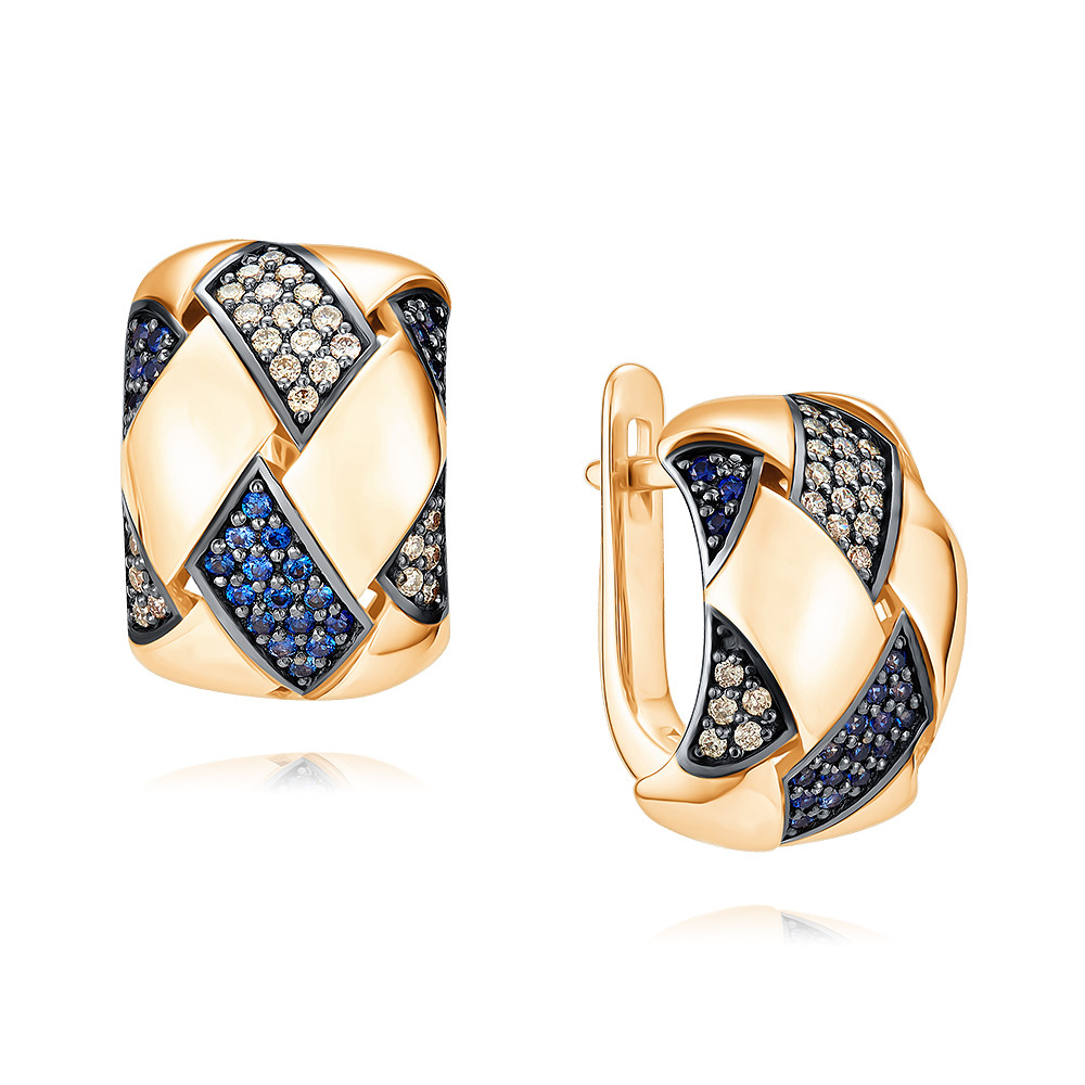 

Серьги из красного золота с сапфиром/бриллиантом ADAMAS 24040230/01-А50Ч-481, 24040230/01-А50Ч-481
