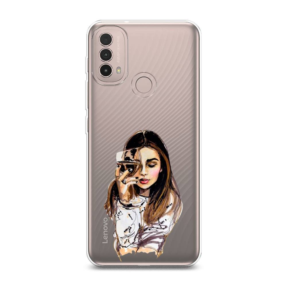 

Чехол Awog на Lenovo K14 Plus / Леново K14 Плюс "Девушка с бокалом", Разноцветный, 113450-7