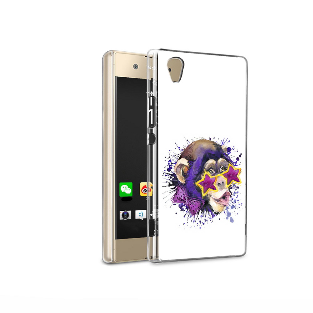 

Чехол MyPads Tocco для Sony Xperia XA1 Ultra обезьяна в очках (PT67027.252.524), Прозрачный, Tocco