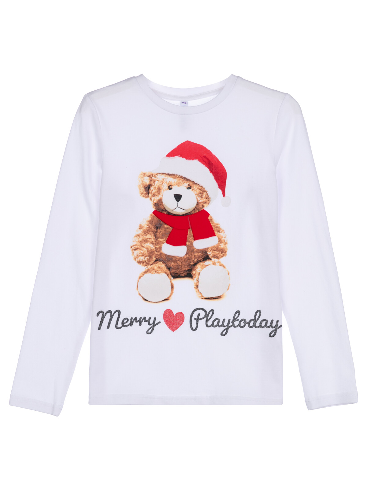 Фуфайка для девочек PlayToday (футболка), белый,цветной, 146