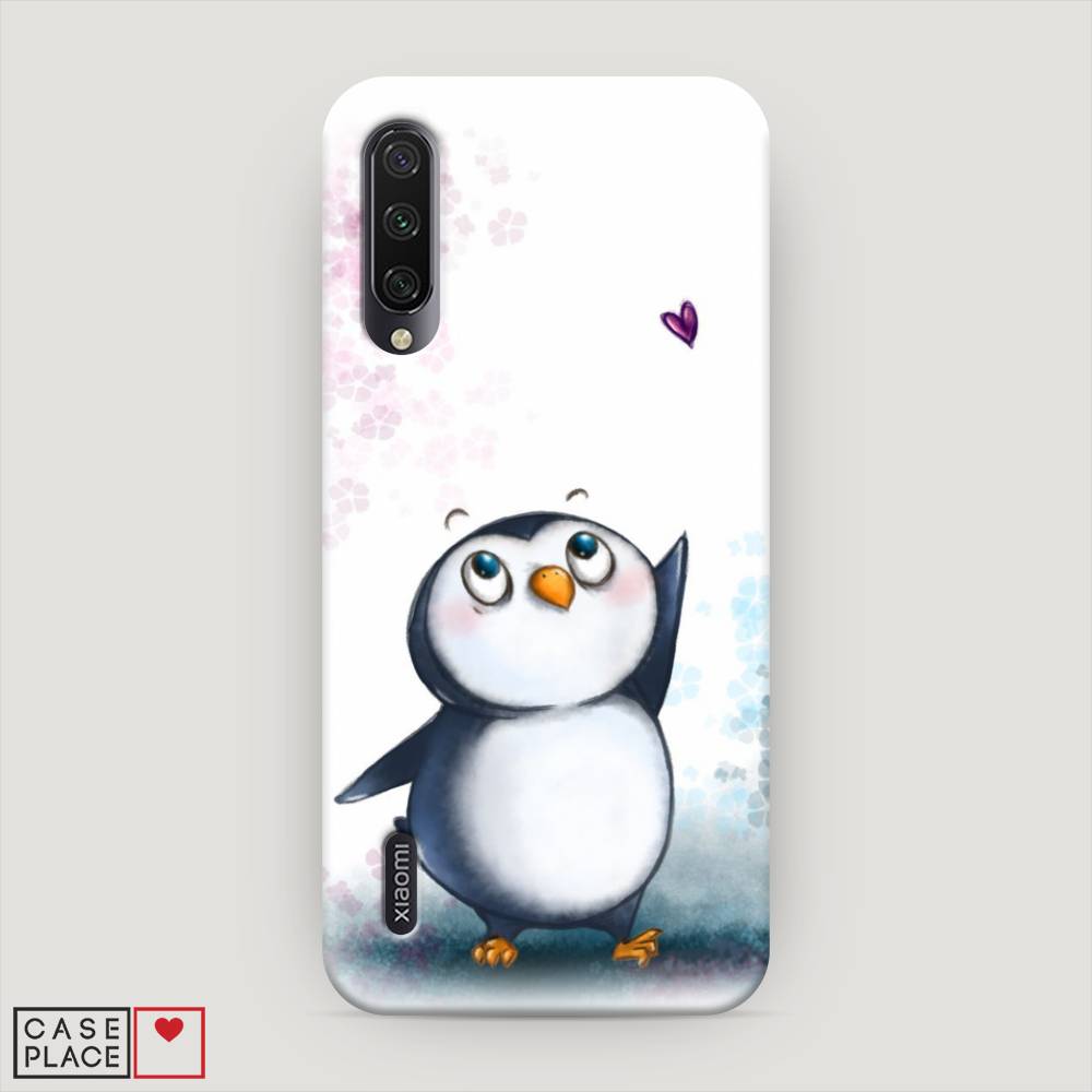 

Пластиковый чехол "Пингвин и сердечко" на Xiaomi Mi CC9E, 35920-1