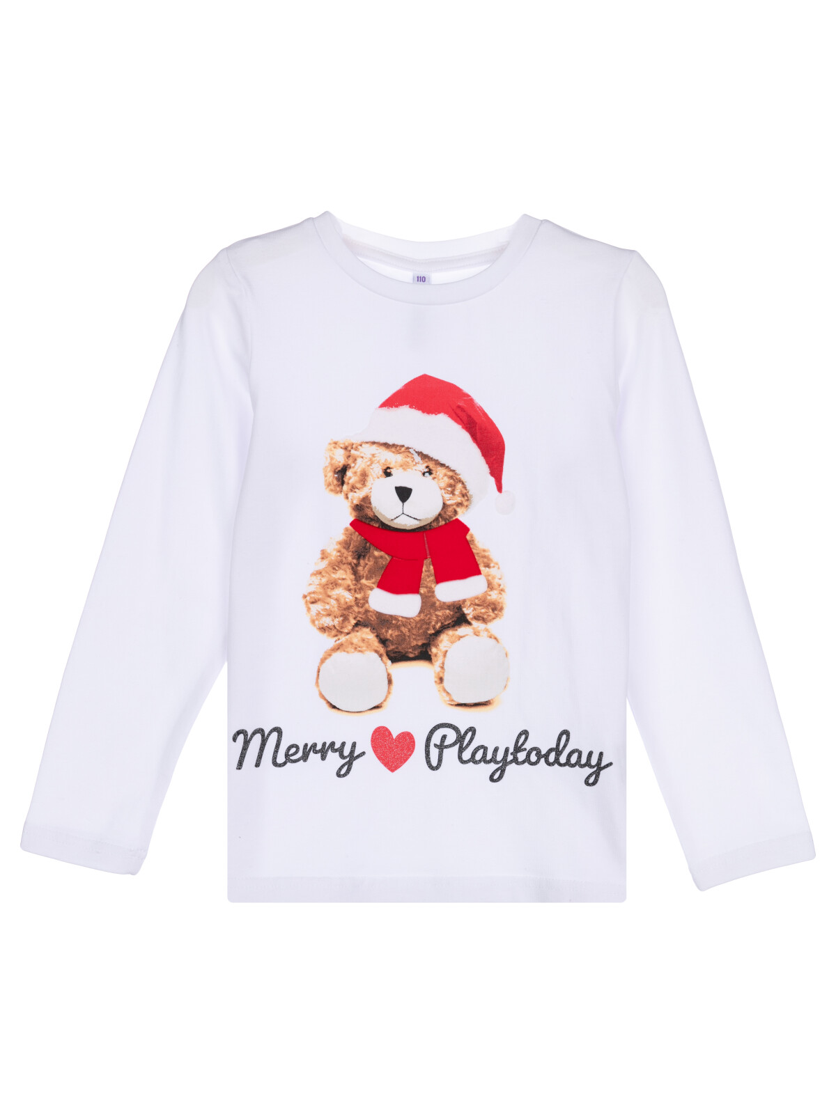 Фуфайка для девочек PlayToday (футболка), белый,цветной, 122