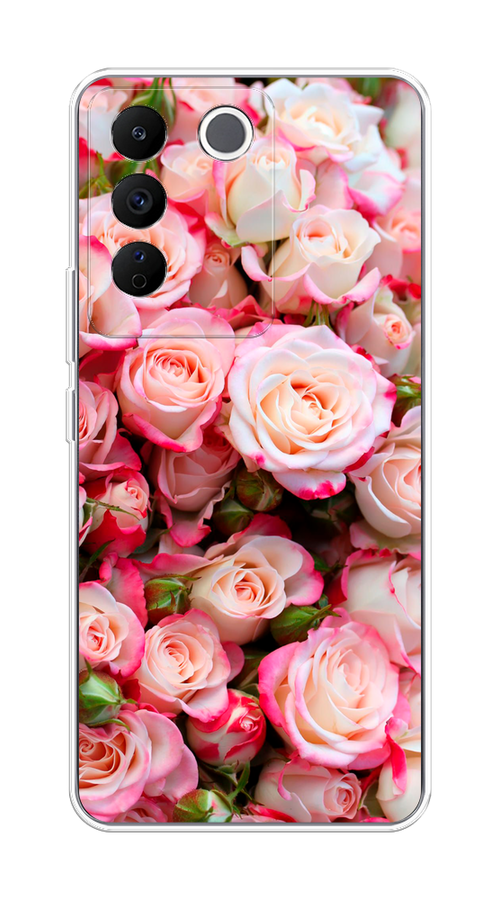 

Чехол на Vivo V27e "Много роз", Розовый, 268350-2
