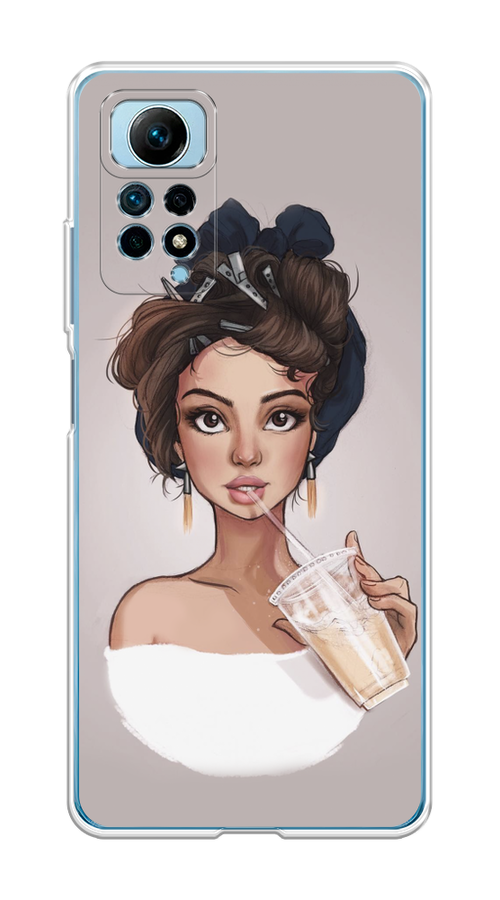 

Чехол на Redmi Note 12 Pro 4G "Девушка с фраппе", Серый, 319050-6
