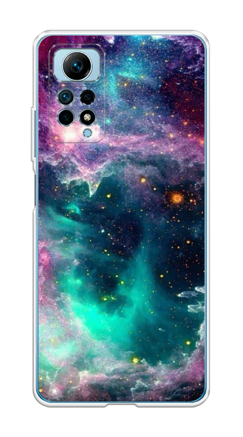 

Чехол на Redmi Note 12 Pro 4G "Звездные облака", Розовый;бежевый, 319050-2