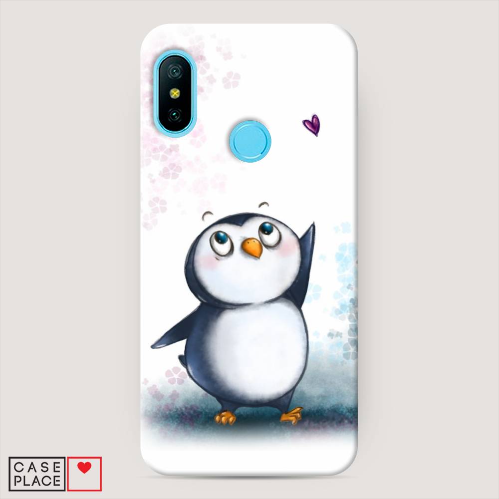 

Пластиковый чехол "Пингвин и сердечко" на Xiaomi Mi A2 Lite, 34220-1