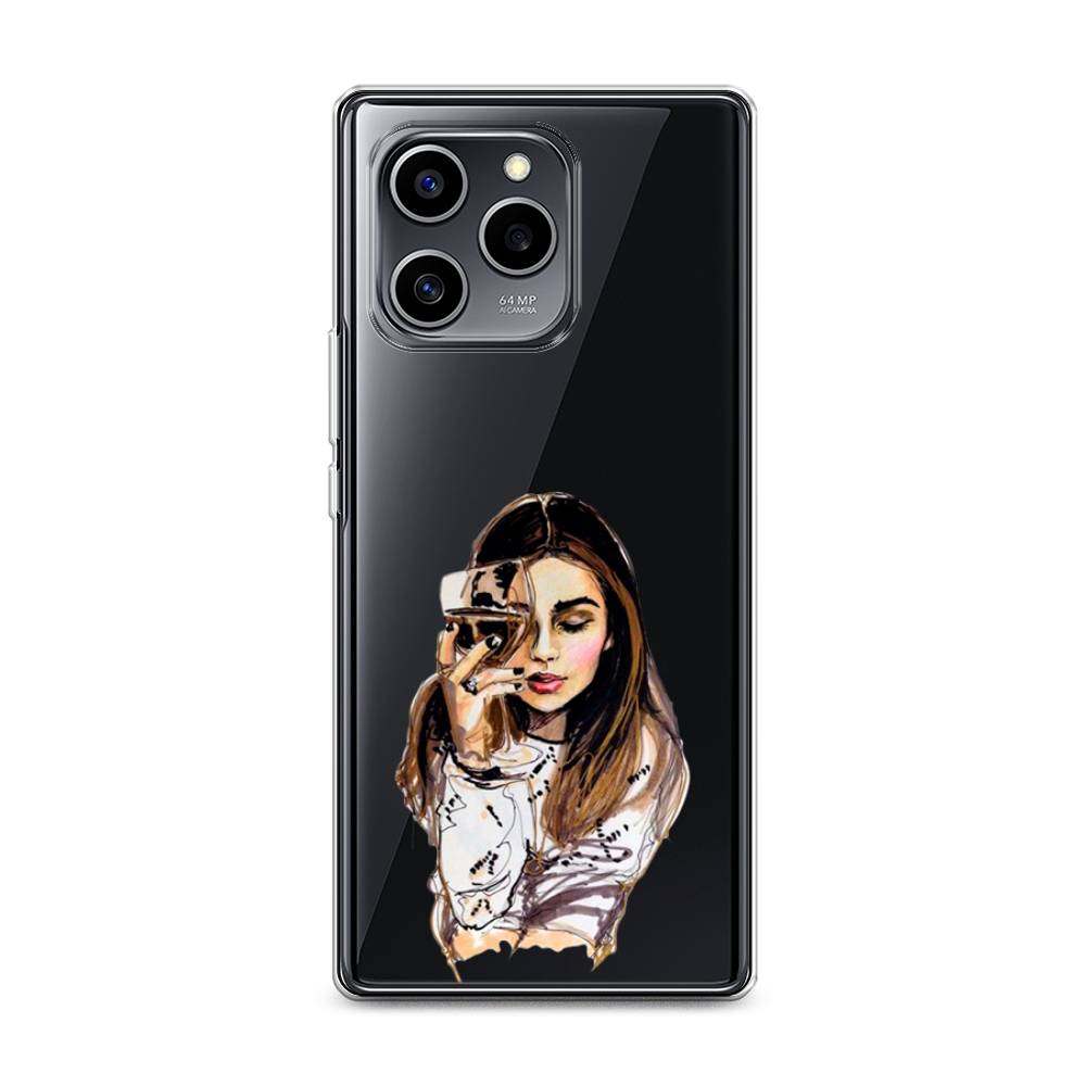 

Чехол Awog на Honor 60 SE "Девушка с бокалом", Разноцветный, 6108050-7