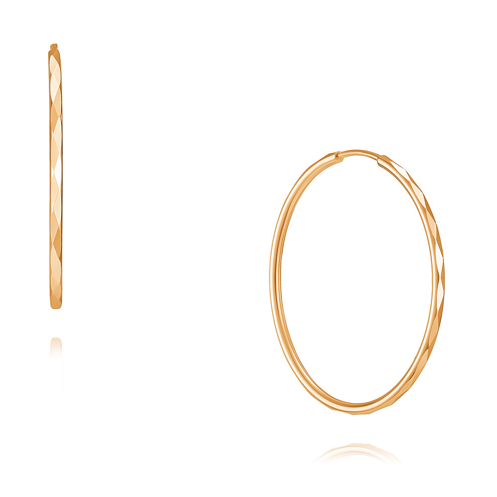 

Серьги конго из красного золота ADAMAS 22038635/01-А507-01, 22038635/01-А507-01