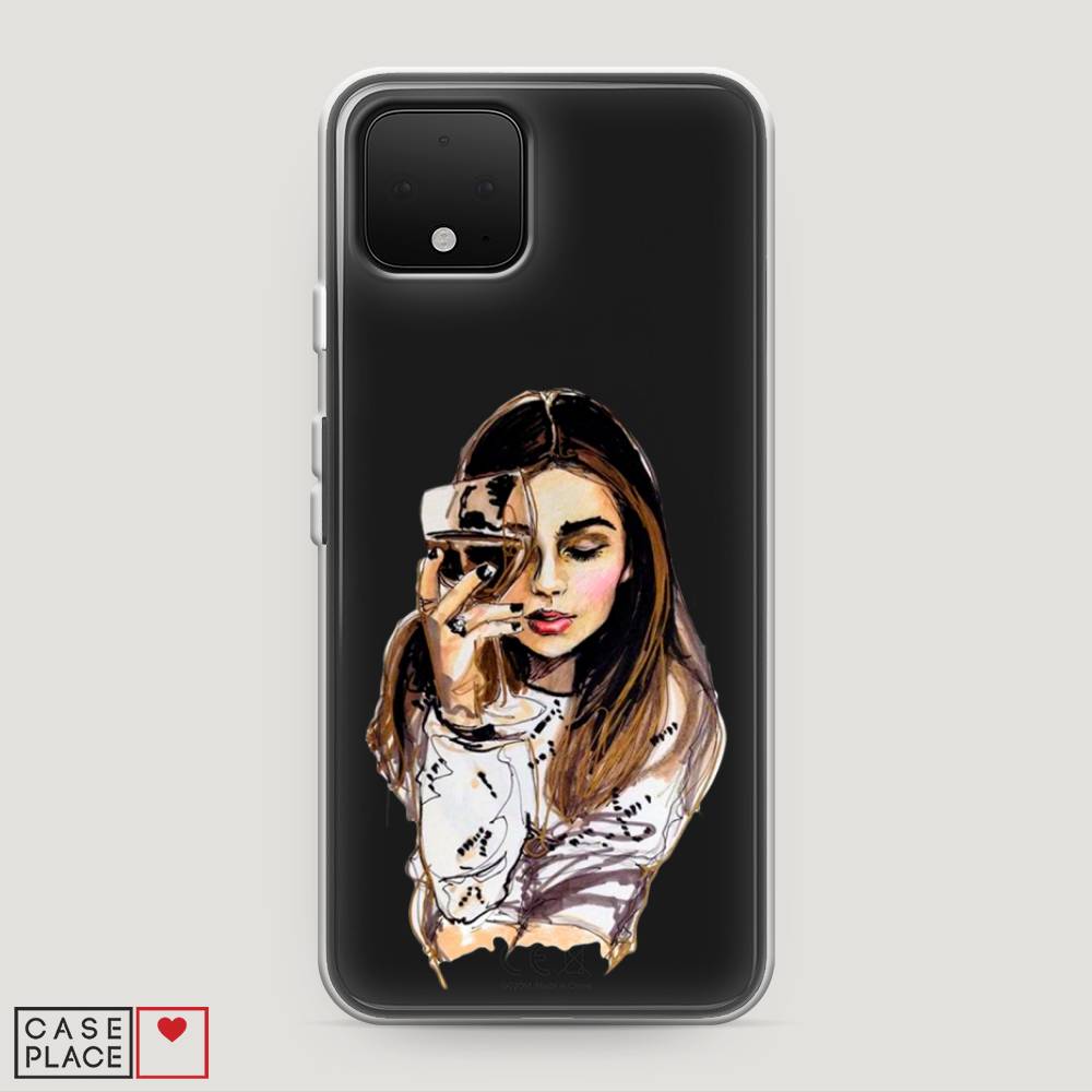

Чехол Awog на Google Pixel 4 "Девушка с бокалом", Разноцветный, 270250-7