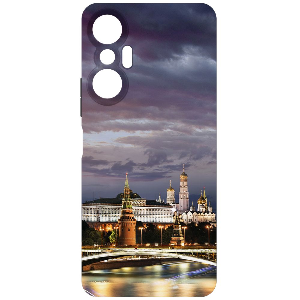 

Чехол-накладка Krutoff Soft Case Россия, Московский Кремль для INFINIX Hot 20S черный